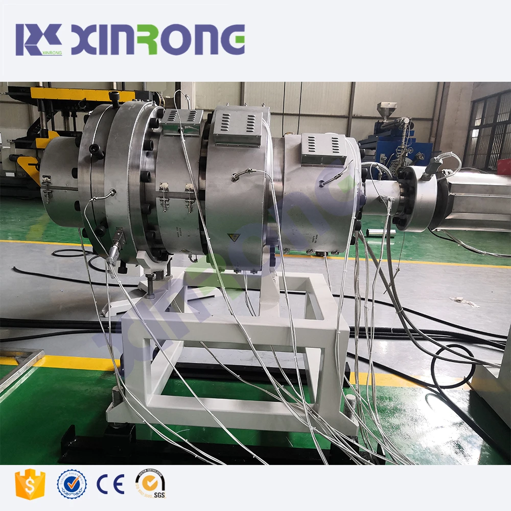 XINRONG HDPE Pipe Manufacturing Machine with Coiler and Laser Printer