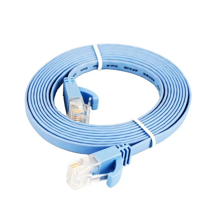 Free Sample Ultra Slim Flat UTP patch cable cat6 8P8C RJ45 Ethernet cat6 Patch Cable