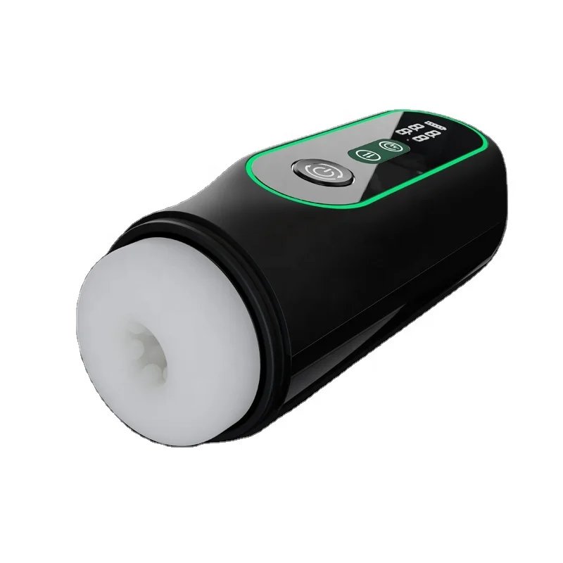 15 Frequency LCD Display  Electric Telescopic Piston Heating Male Masturbation Cup