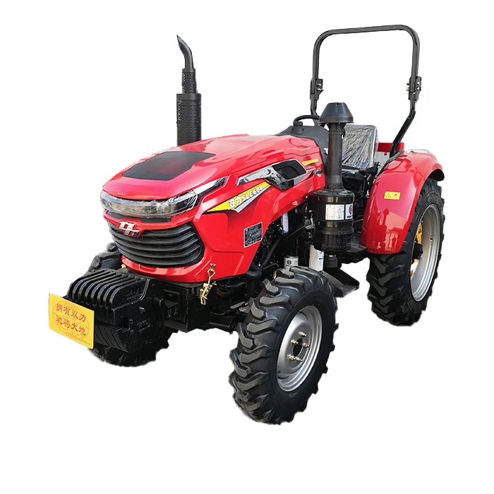 4x4 60hp Sub Compact Tractor with Front Loader  and Rear Backhoe
