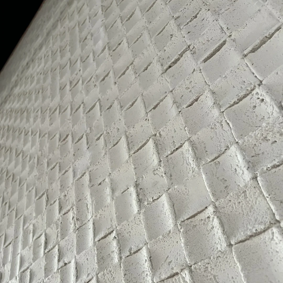 China Building Material Flexible Stone Tile Wall Ceramic Panel Elegant Travertine Mosaic 3D MCM Modern DIY External Wall