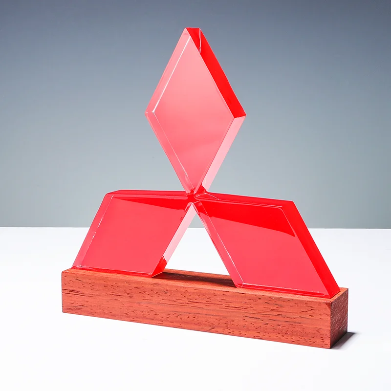 High quality wholesale customized creative design acrylic trophies awards plaques supplier