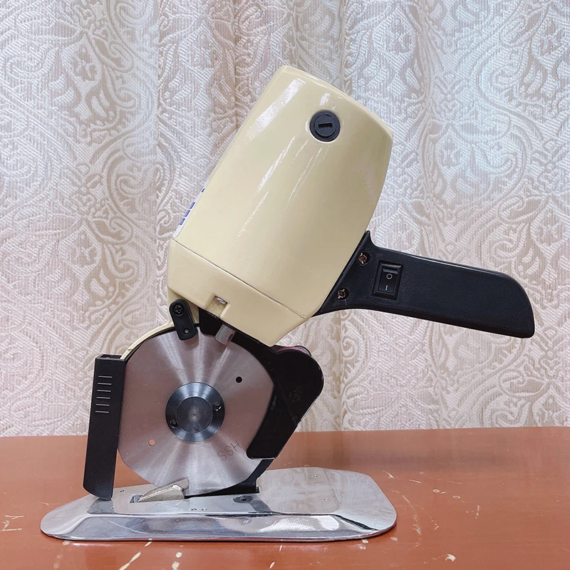 Mini  Fast Speed Round Knife Cutting Machine for Fabric Cutting Machine Garment Cloth Textile