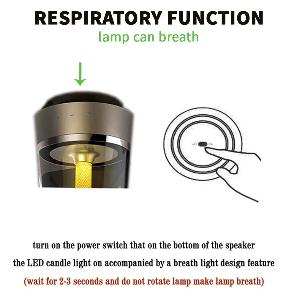 Hotel Smart Bedside Lamp With Speaker,Touch Control Rechargeable Table