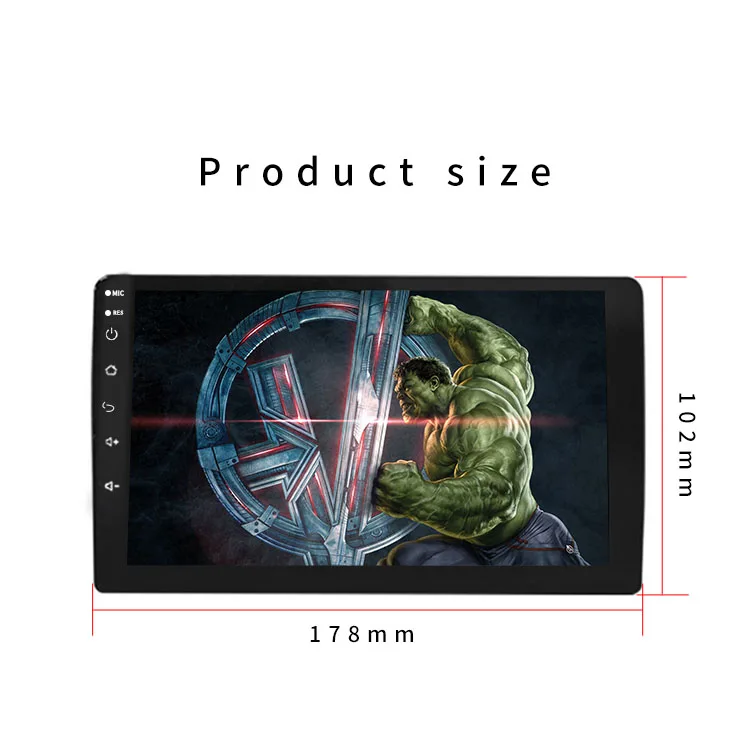 1din HD  Tv Display Led Monitor Stereo Full Touch Car 7 Inch Monitor Android Car Multimedia Player