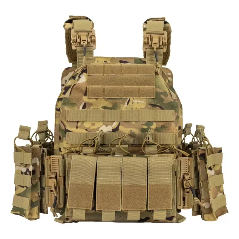Tactical Vest Molle Paintball Tactical Vest Durable Quick Release Plate Carrier
