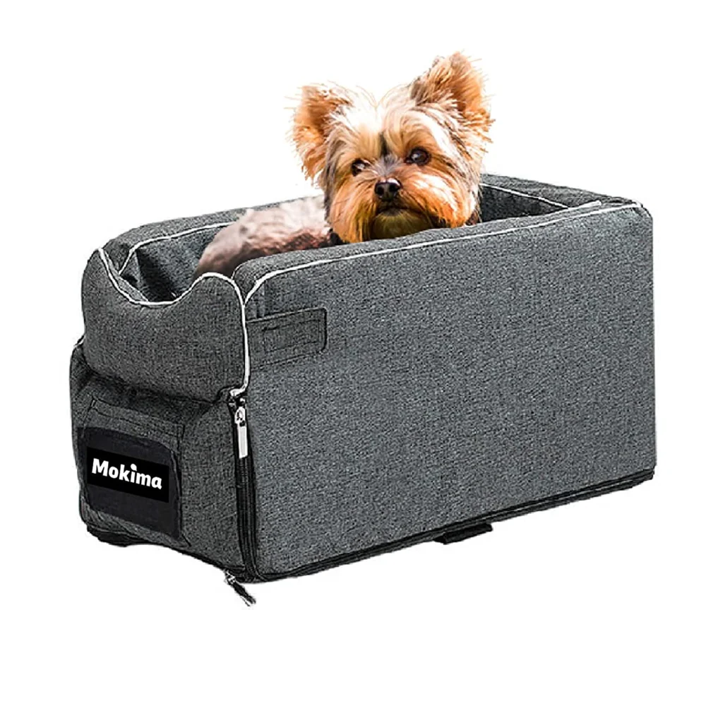 Fashionable car pet beds dog car back seat booster high dog car booster