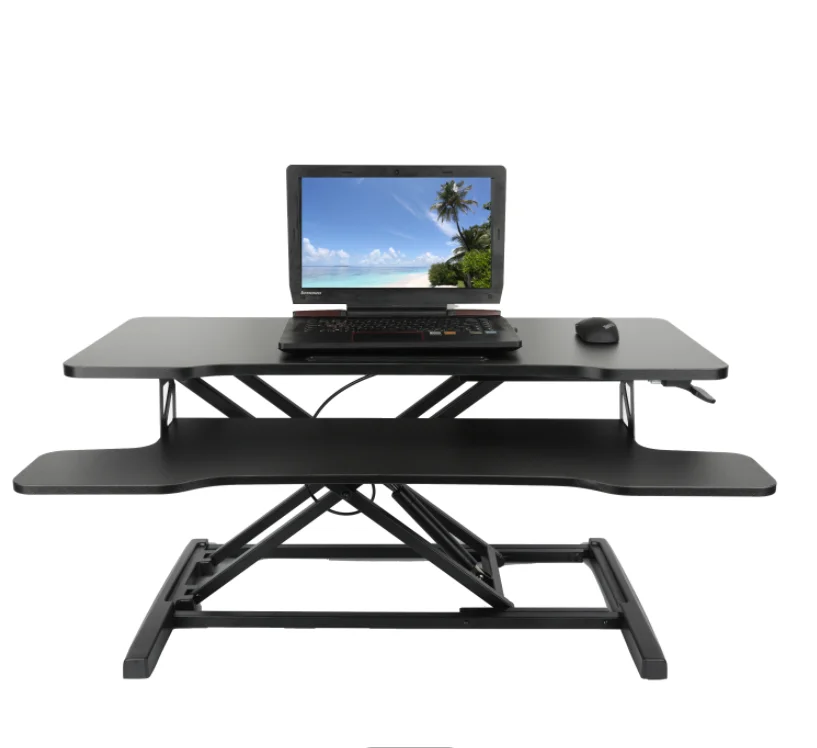 Office Folding Laptop Table Height Adjustable Sit Stand Up Desk 36'' Standing Desk Converter
