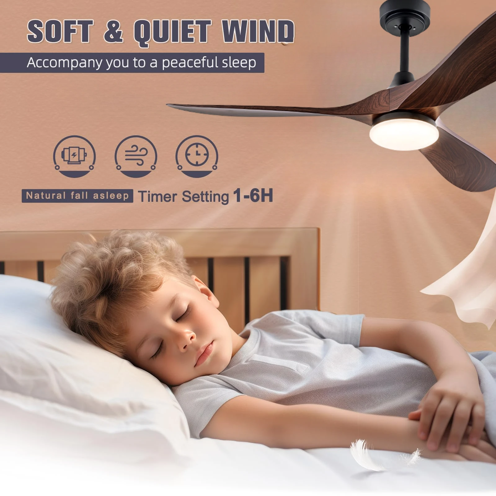 Ceiling Fan, 52-Inch, LED - detail 10