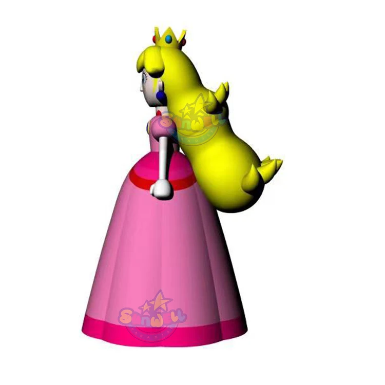 5m Tall Giant Inflatable Princess Cartoon Inflatable Girl Mascot Factory Inflatable Peach Princess Mario Cartoon Balloons
