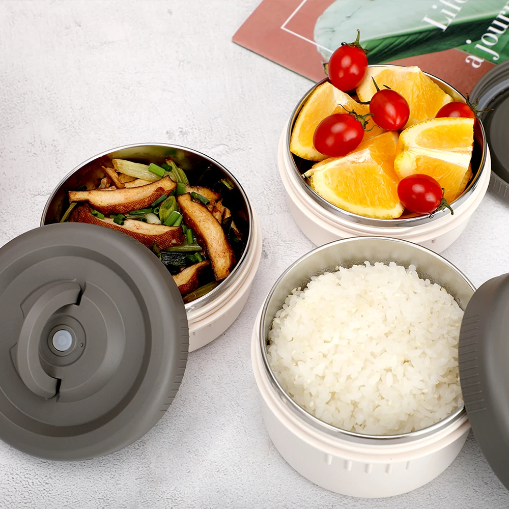 Customizable Logo Stainless Steel Food Flask Double Wall Vacuum Insulated  Thermal Lunch Box New Ideas Hot Food Storage