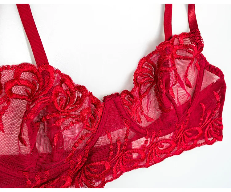 Set di due pezzi di reggiseno e mutandine trasparenti per ragazze intelligenti a buon prezzo_voghion.com