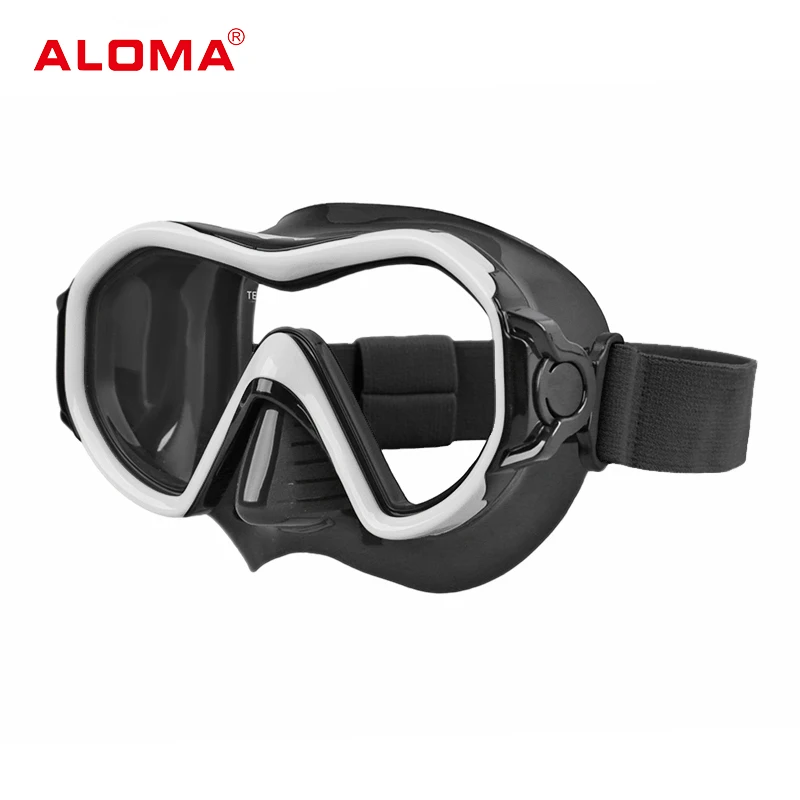 ALOMA 2023 new Elastic mask strap 1 single lens diving goggles equipment diving gear mask
