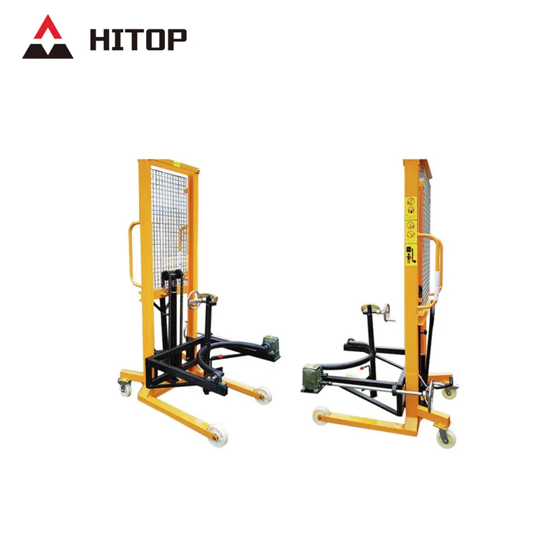 Container Stacker Hydraulic for Rolls Mini Lift 400Kg Fork Hand Truck Crane Electronic Drum Pallet