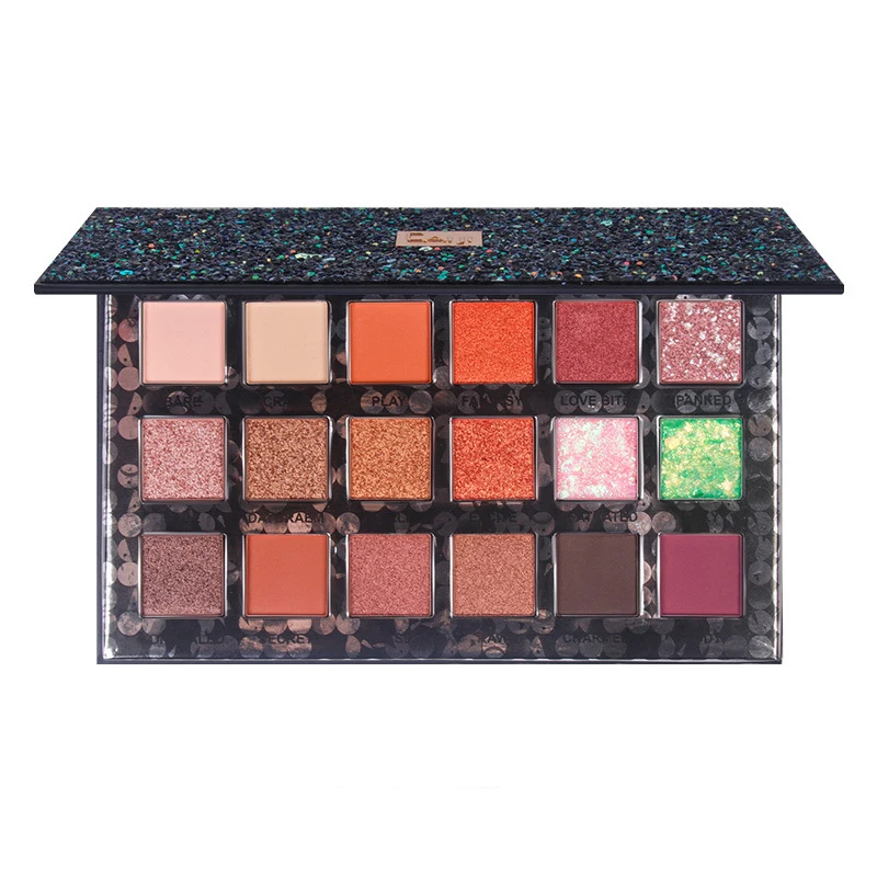 Высокий пигмент, Алмазный органический макияж, фирменная торговая марка, Набор теней для век с блеском