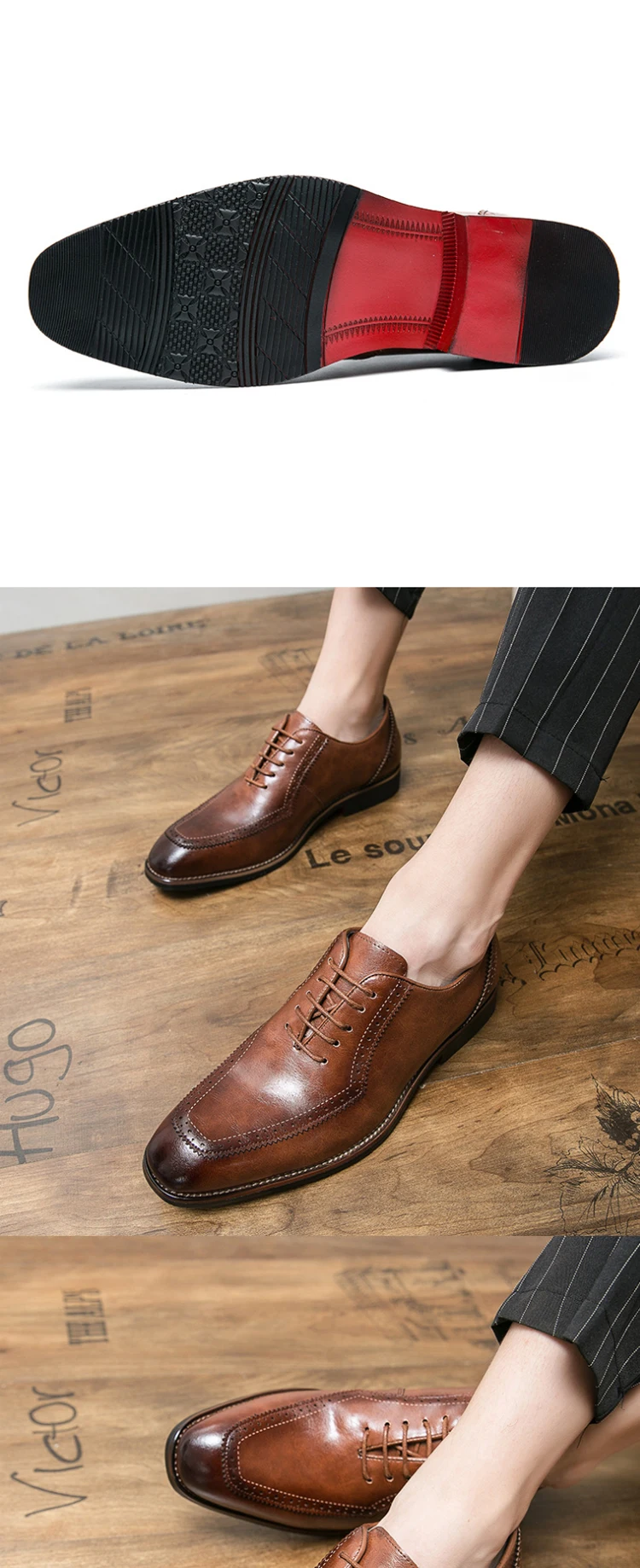 British Dress Shoes Inner Increased Mens Business Shoes
