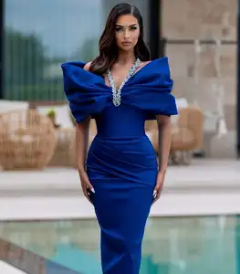 Formal Party Elegant Sexy Floor-Length Bodycon Dress with Natural Waistline Halter Neckline Backless Design