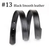 13 Black smooth leather