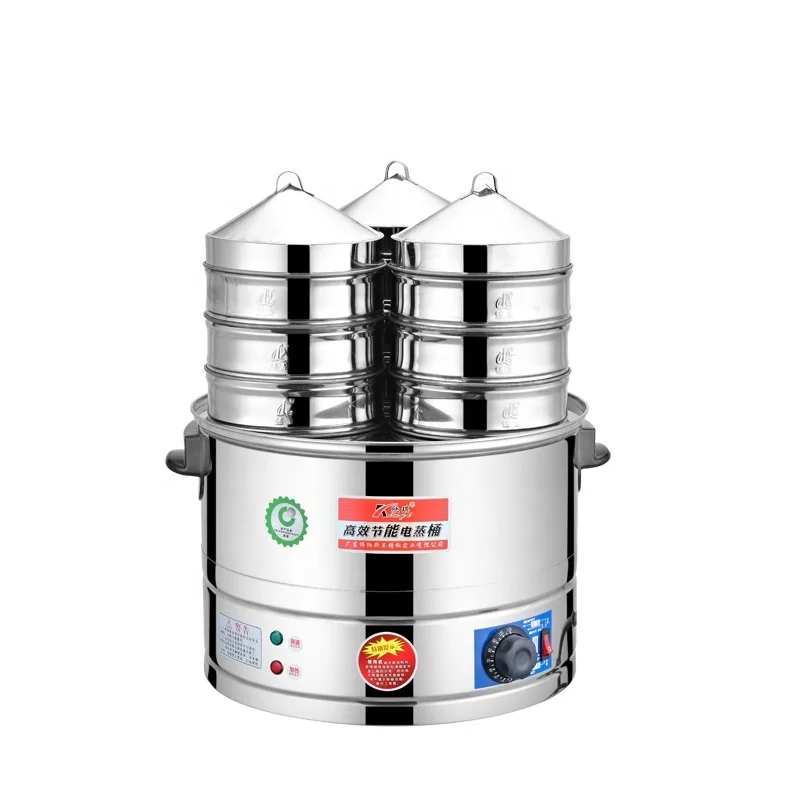 Electric Steamer Double Layer Three Layer Six Layer Momo Steamer Gyoza Siomai Steamer Electric