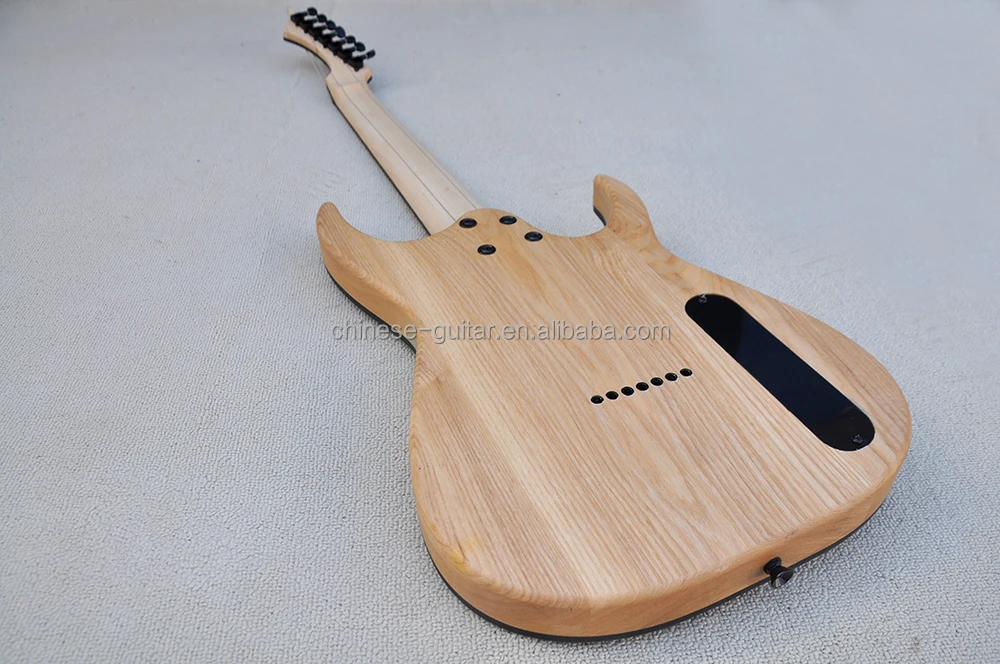 Flyoung Left Handed 7 Strings Electric Guitar Stringed Instruments Burl Maple Veneer Guitar
