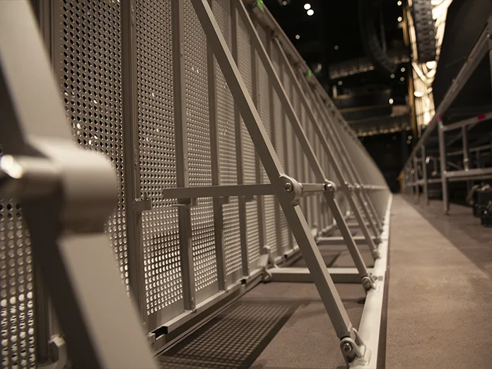 Алюминиевый барьер для сцены, барьер для контроля толпы, Складной Барьер для сцены Mojo, барьер для концерта