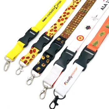 Custom Breakaway Sublimation Keychain Lanyards With Logo Custom Polyester Lanyard