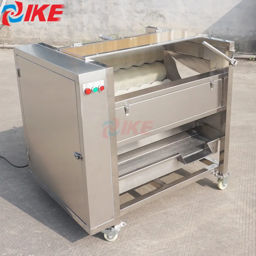 IKE Processing Both Fibrous Roots Ginger Turmeric and Softer Produce Potato Washing Machine