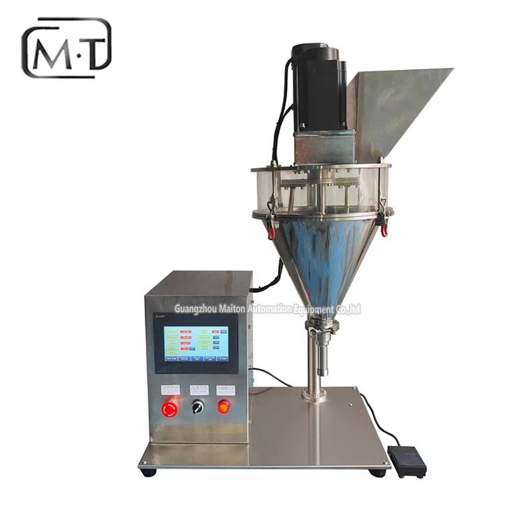 Economic Small Production Semi Auto Small Volume 0.5g 1g 2g 5g Vial Dry Powder Auger Filler Cosmetics Teeth Powder Doser 10gl