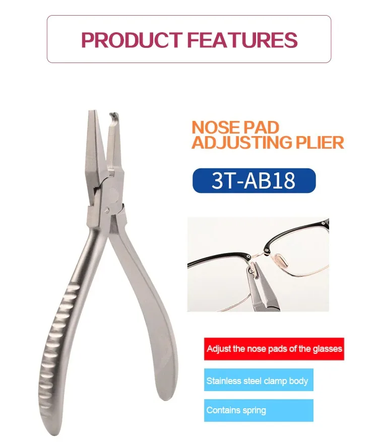 Glasses Plier Set Several Types for Option Spectacle Adjusting Plier Glasses Pliers Tool Nose Pad Arm Temple Bridge Adjustment