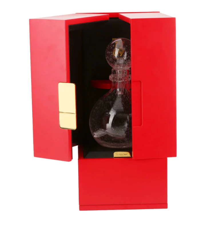 
 Премиум класса люкс Красный 2 слоя собрать дисплей виски Текила очки деревянная коробка для вина подарочный набор  