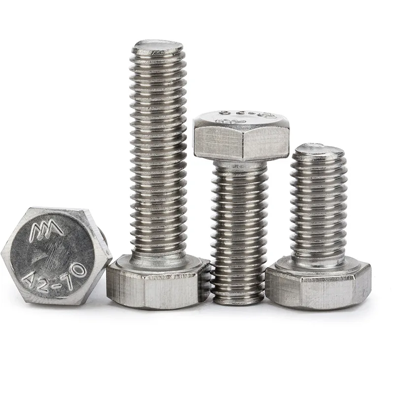 M10*20mm High Quantity Stainless Steel 304 Hexagon Head Bolts Full ...