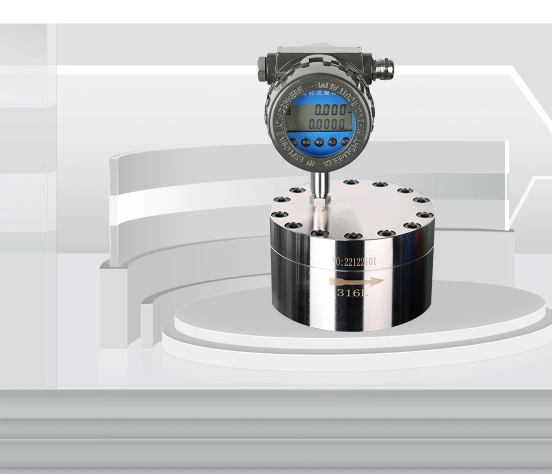 DN80 Oval Gear Flowmeter 4~20ma Rs485 Flow Meters Diesel Fuel Flow ...