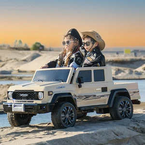 Factory Supply Kids Off Road 2 Seats Battery Powered Motor Children Ride on Car Pickup Truck Toy Electric Car