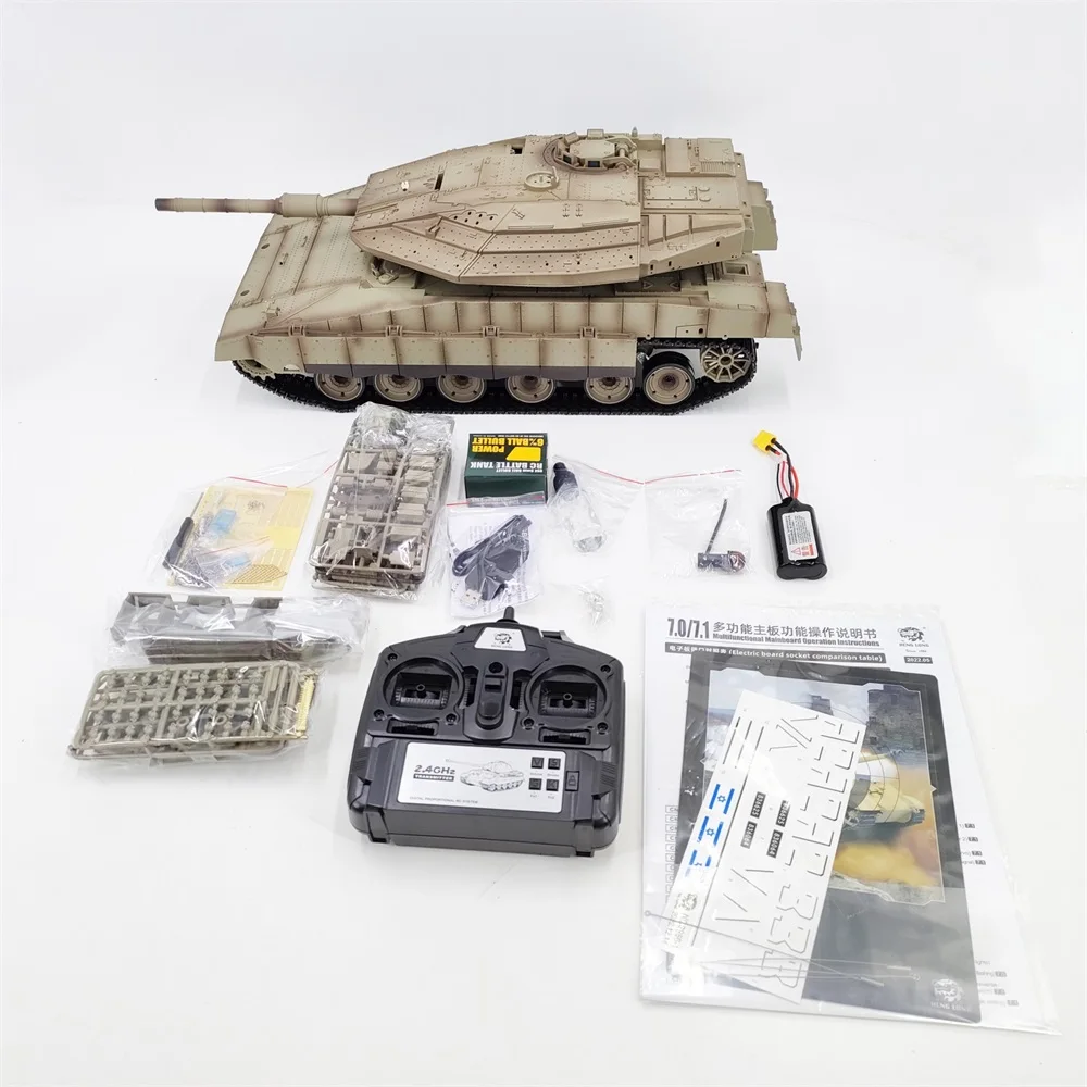 New Hoshi Henglong 3958-1 Israel MerkavaRCタンクメインバトル