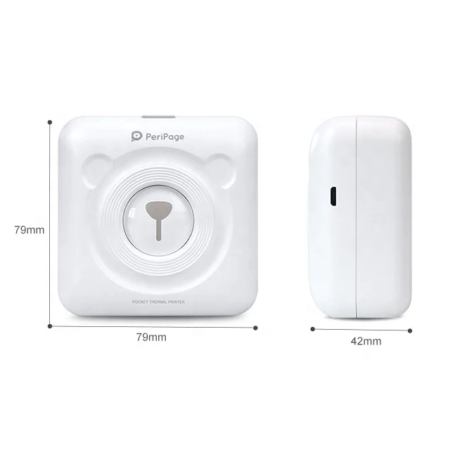 Peripage A6 304dpi Pos58 Portable  Handheld Sticker Machine Mini Photo Printer for Mobile Android Phone with Free APP