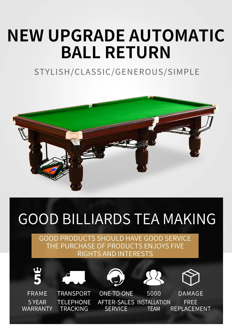Factory Direct Supply Indoor Pool Table Standard Adult English Billiard