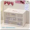 Six-compartment storage box [Creamy White]