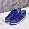 Dunk royal blue-nude shoes pair