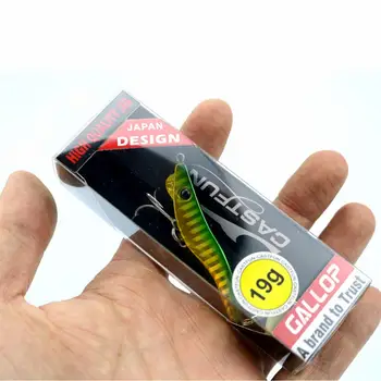 LureStorm Japan Metal Shrimp Jig Lure 13g 19g 28g 40g Metal Jig Spin Tail with Treble Hook and Spoon Saltwater Fishing Lure – Metal Jig – view 5