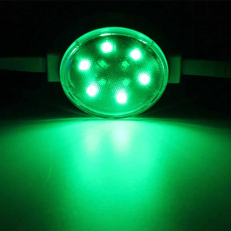 IP67 Waterproof RGB 50mm SMD3535 DMX512 Smart Pixel LED Point Lights PC Body.
