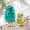Molde de Silicona para Pastel de Perro Verde