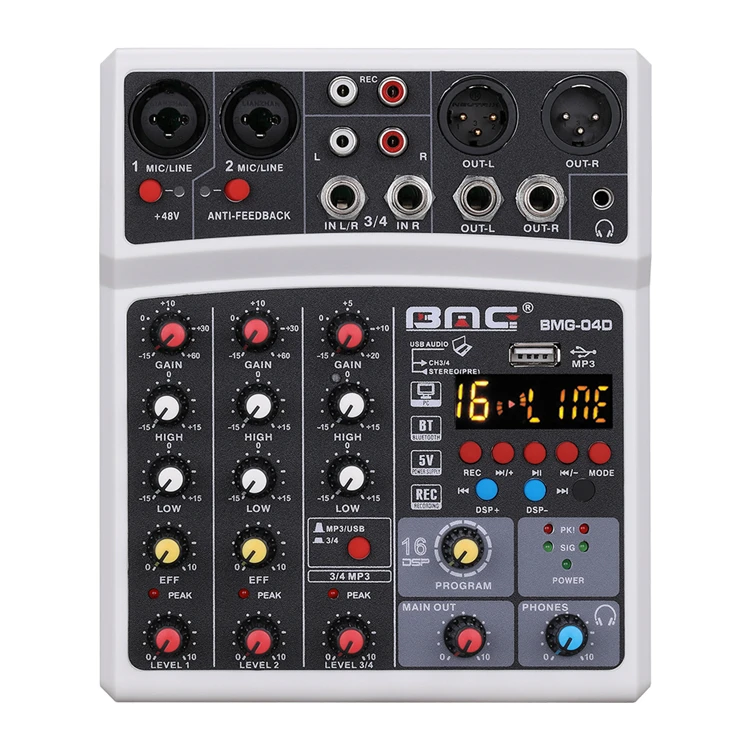 bmg pdx 8-channels small audio mixer