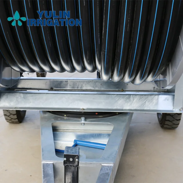 2025 September Special Digital Travelling Water Turbine Hose Reel Machine 28m Boom for Farm Irrigation Systems