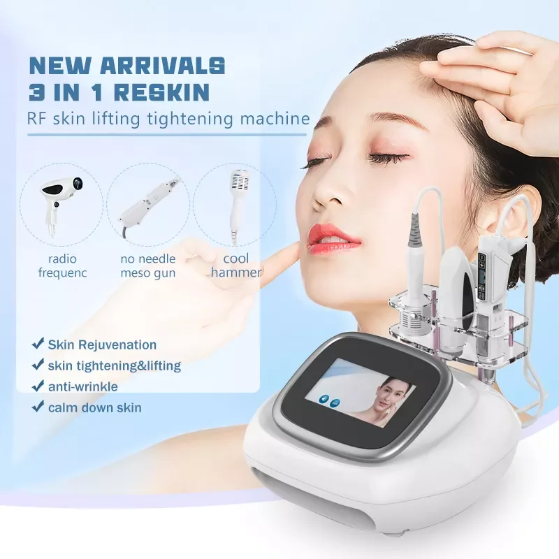 Reskin Japan 3 in 1 Nano Meso Pen Therapy Anti Aging Wrinkle Removal Rf Machine Salon Use