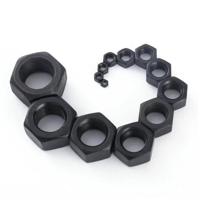 direct deal Level 12 carbon steel M14 high strength black Hexagonal nut Chinese bolts and nuts