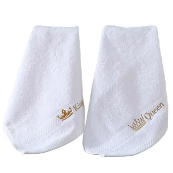 Custom luxury 5 star hotel logo quick dry wash cloth 100% Cotton highly absorbent White Small Square Face Towel for spa bathroom