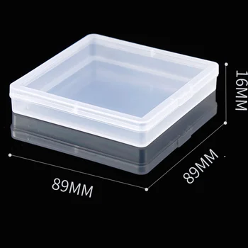 OEM Mini Storage Plastic Box Transparent Portable Multi-Purpose Small PP Material Clear Square Case for Jewelry