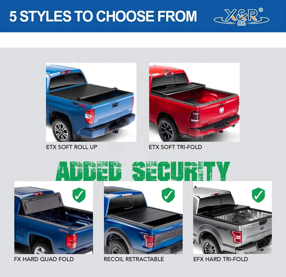 2022 Manufacturer Soft Tri-Fold FORD Maverick F250 Long Bed Truck Cover Tonneau Cover For Ford Ranger - View #9