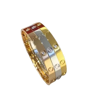 Luxury Hot Sales Stainless Steel Love 18K Gold Plated Screw Bracelet Love Jewelry For Women and Men