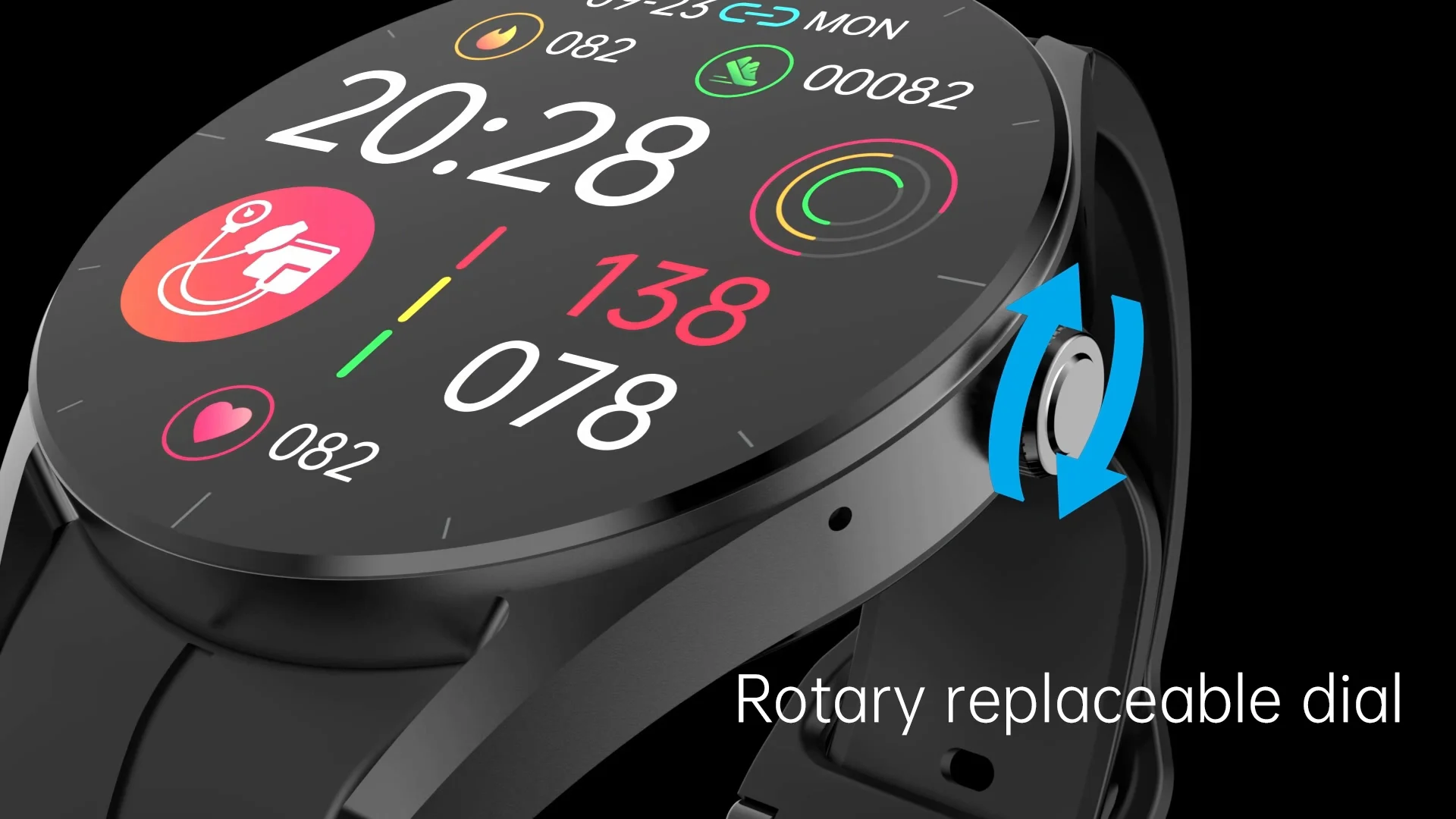 Gaoke Ip67 Waterproof Smartwatch With Heart Rate Monitor And Blood